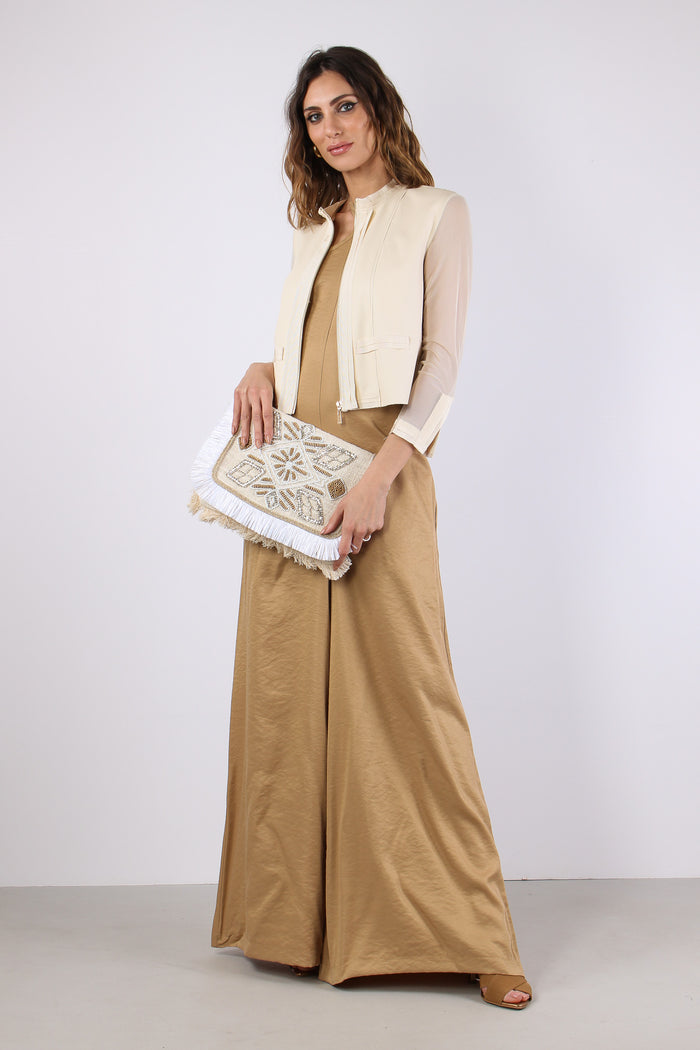 Alfio Giacca Ecopelle Tulle Butter-5