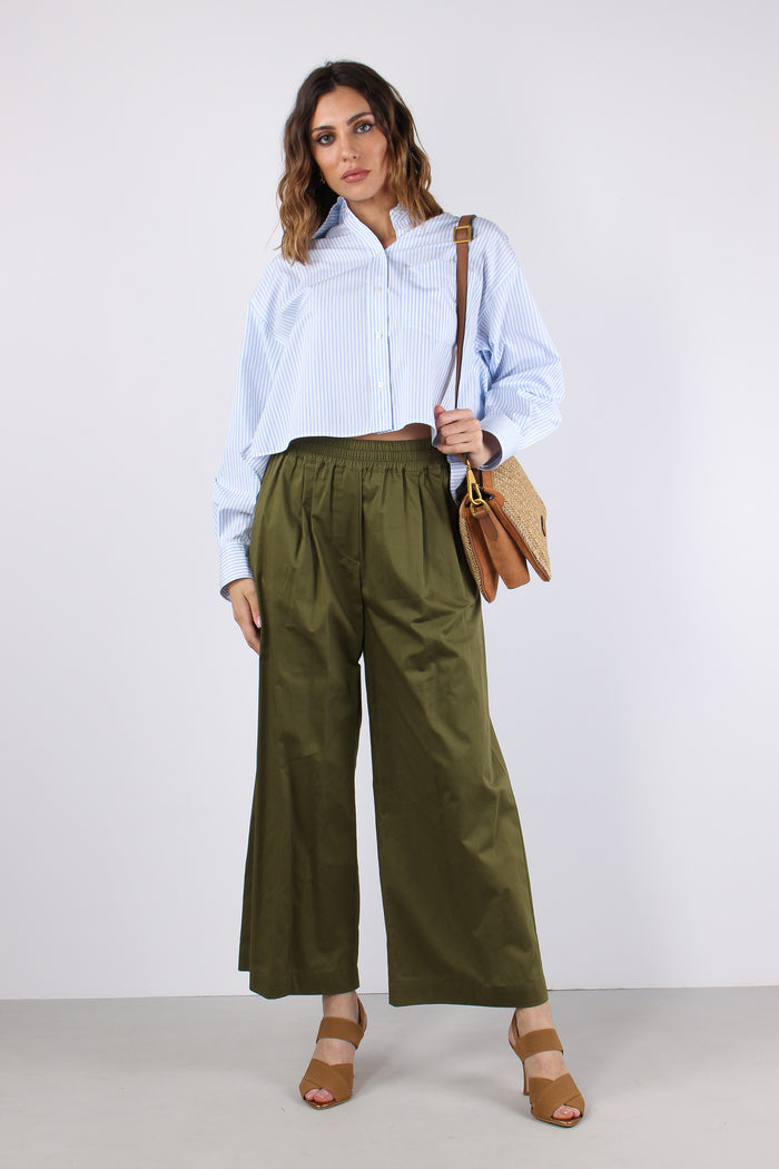 Wkddeden Camicia Pieghe Bianco/azzurro-5