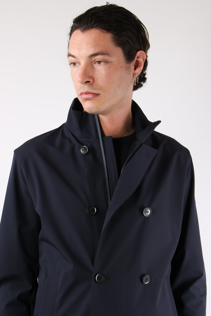 Peacot Tessuto Tecnico Navy-7