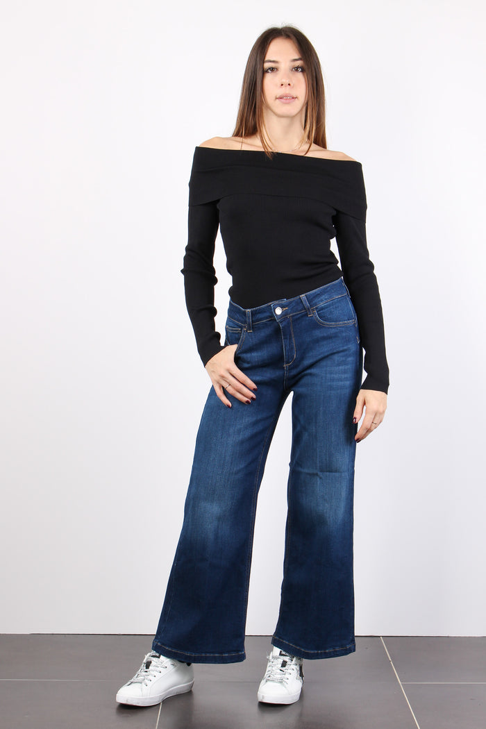 Jeans Parfait Cropped Denim Blue Stun