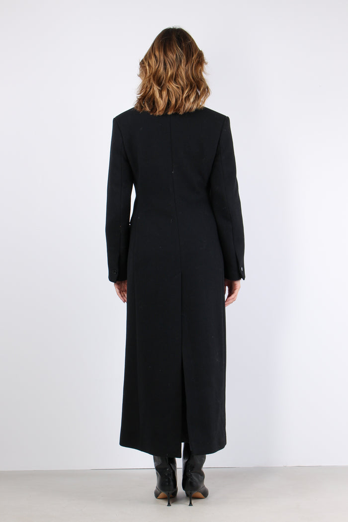 Cappotto Lungo Doppiopetto Black-4