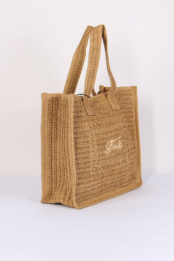 Borsa Rafia Beige-7