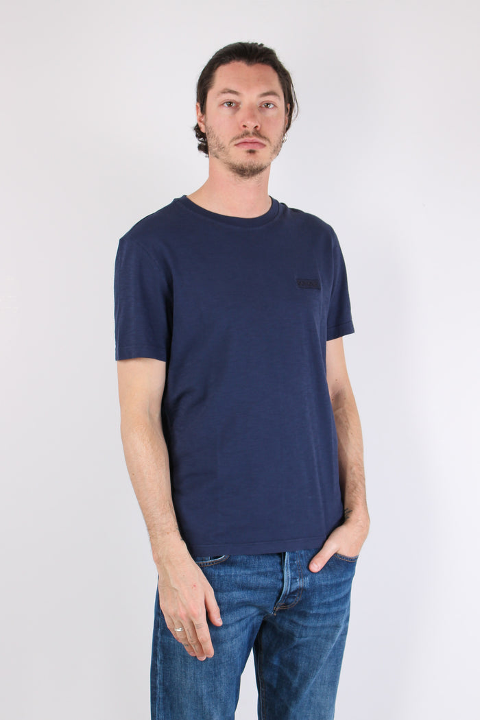 T-shirt Cotone Fiammato Logo Patch Universo-3