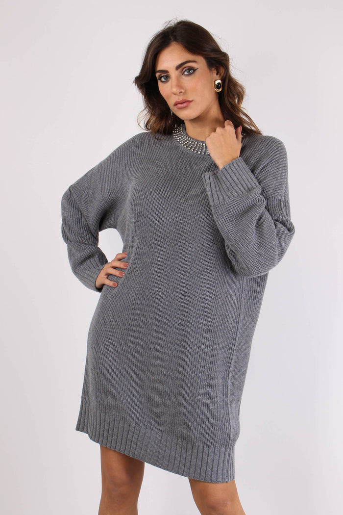 Ask Abito Collana Strass Grigio/monumento-2