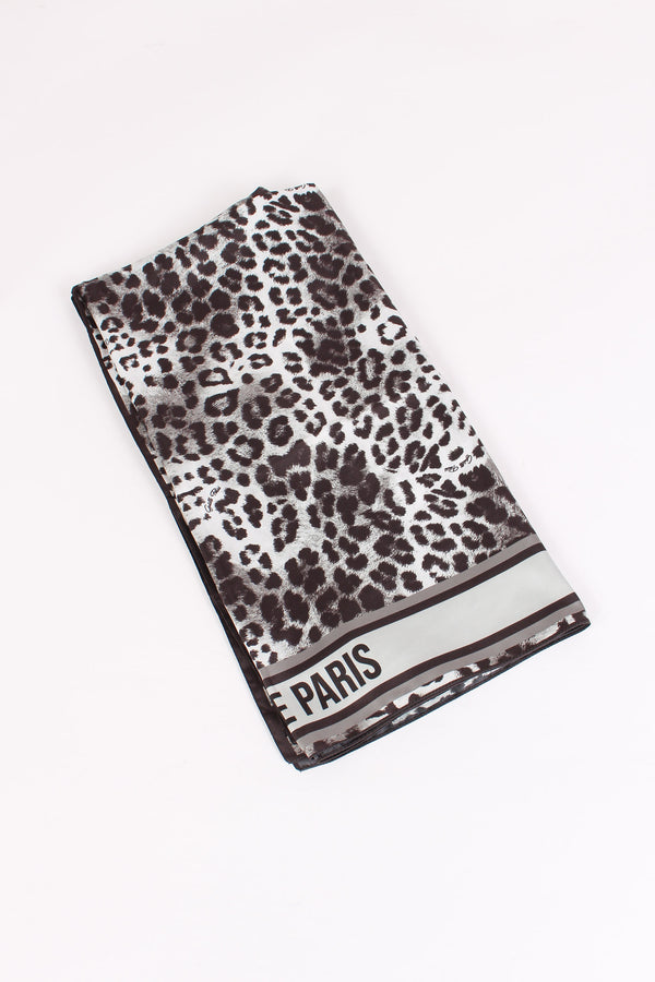 Foulard Maculato Grigio Ferro