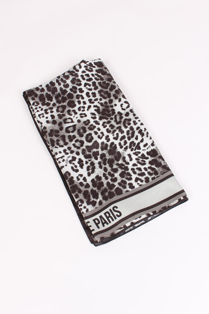 Foulard Maculato Grigio Ferro