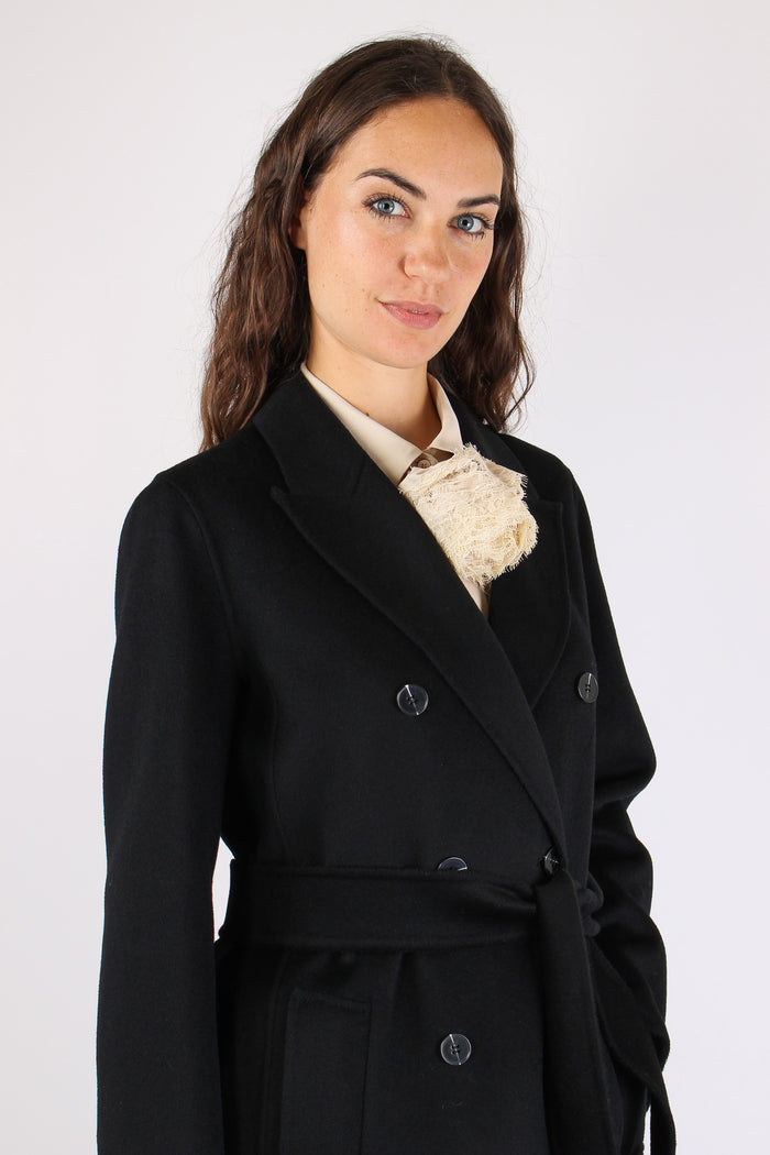Mlllaghi Cappotto Double Lana Nero-7
