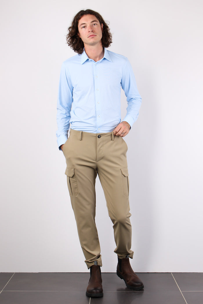 Pantalone Cargo Tessuto Tecnic Tabacco-4