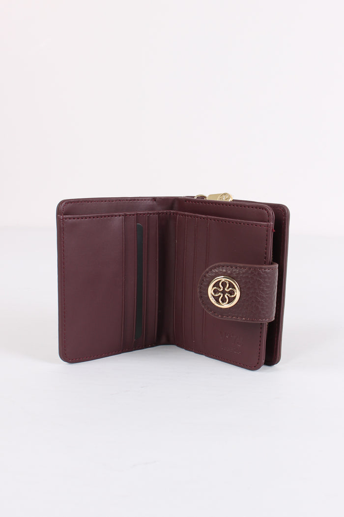 Federica W Portafoglio Piccolo Bordeaux-4