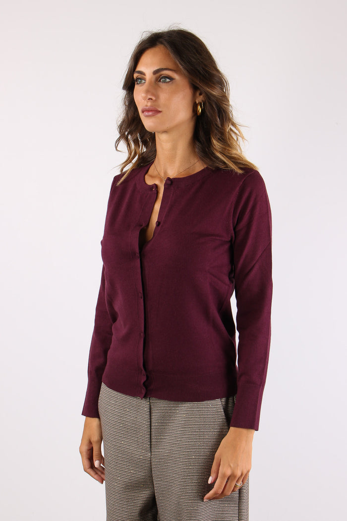 Cardigan Viscosa Cherry-3