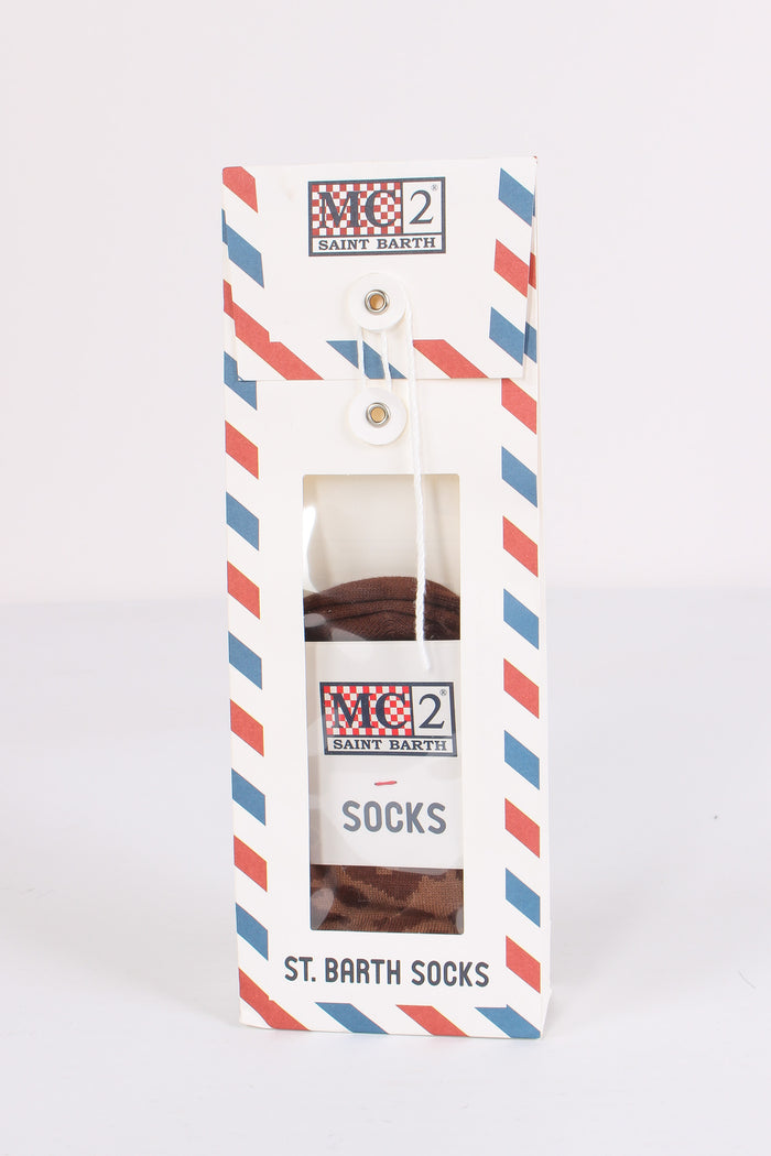 Calzino Lungo Animalier Leopard-2