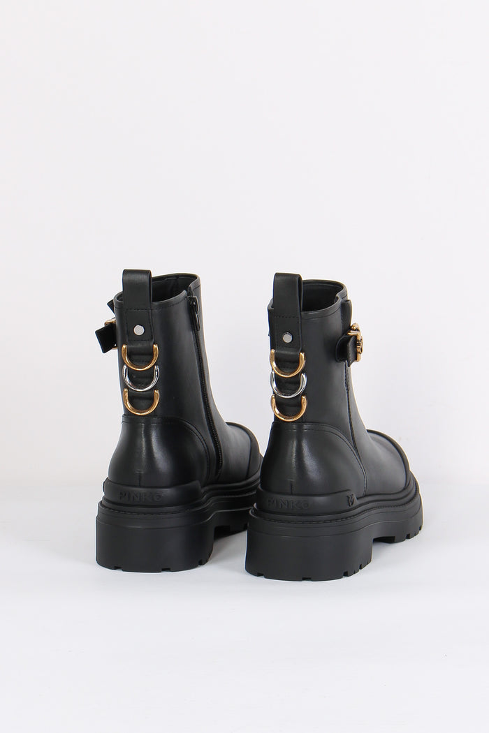 Mia Ankle Boot Calf Leather Fi Black-6