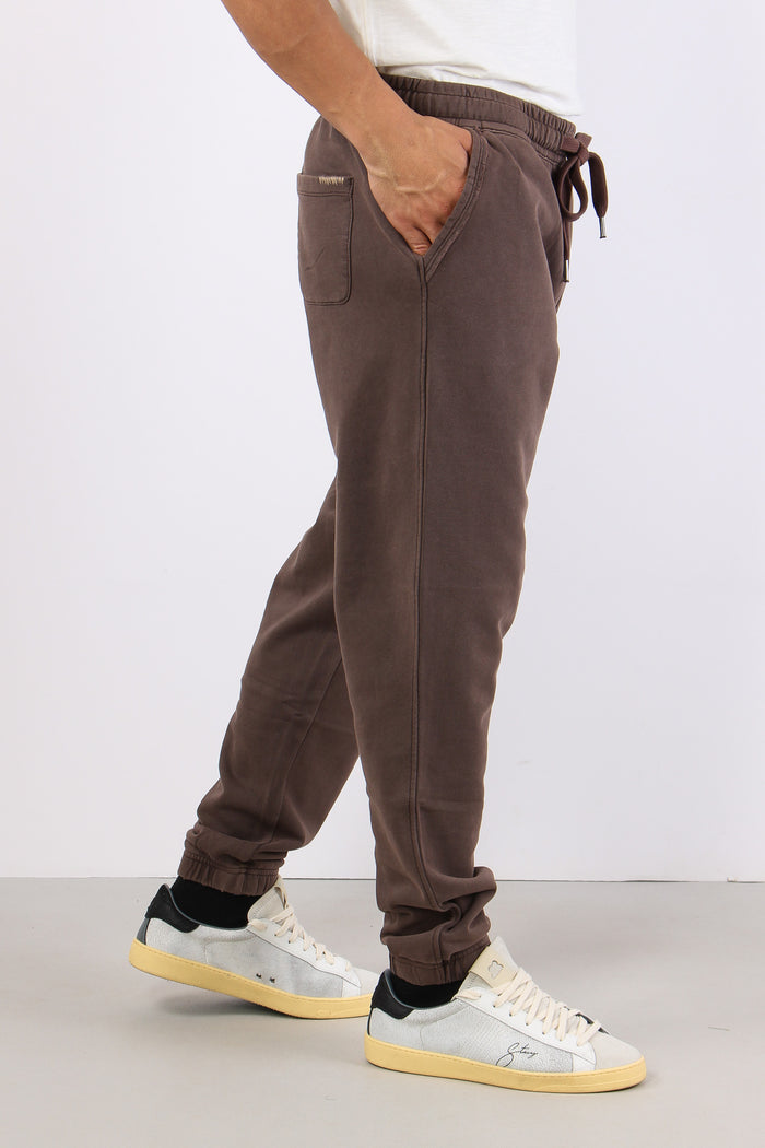 Pantalone Felpa Delavee Marrone-6