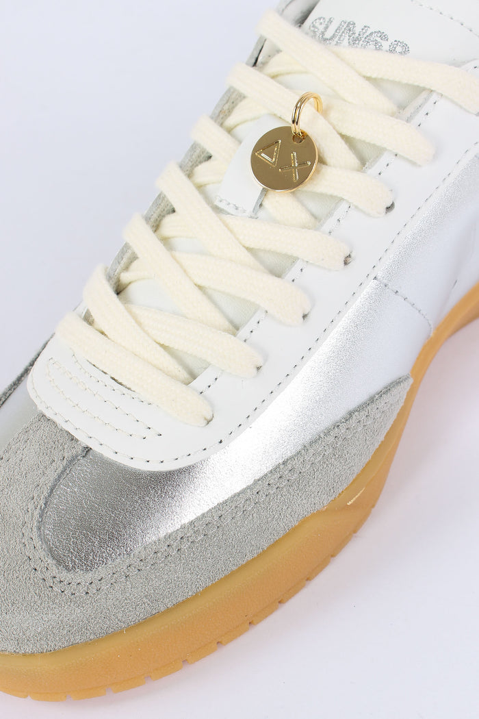 Sneakers California Leather Argento-6