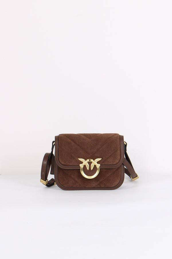 Tracollina Squadrata Camoscio Marrone/castagna