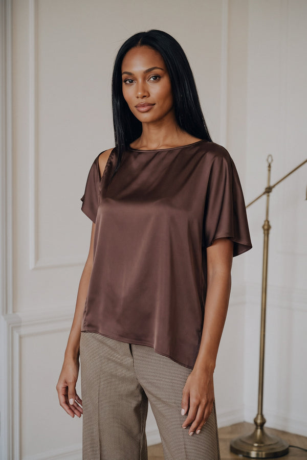 Blusa Oblo Spalla Moro