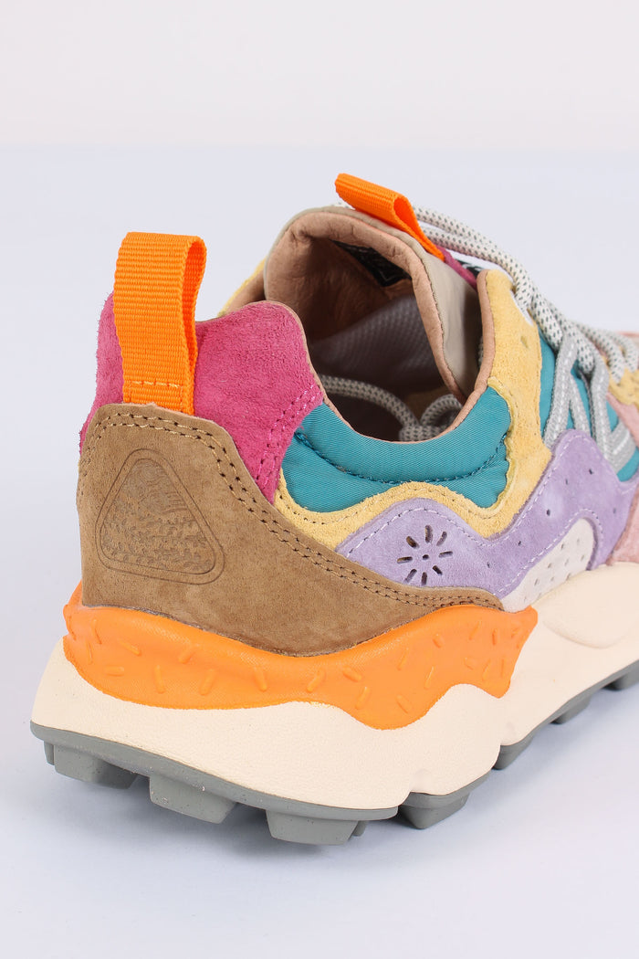 Sneakers Yamano Suede Nylon Pink/petrol-8