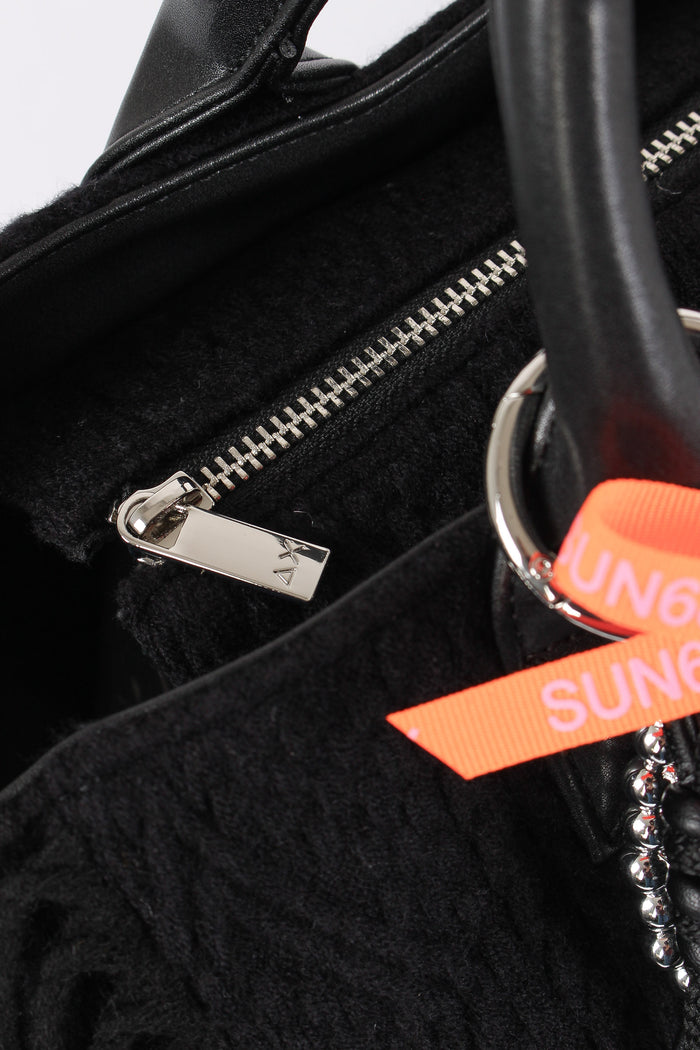 Mini Bag Frange Nero-7