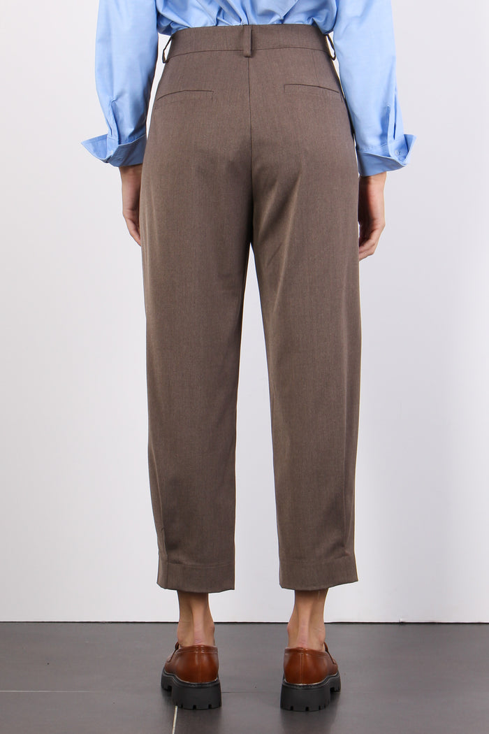 Pantalone Carrot Cuciture Dava Caffe-4