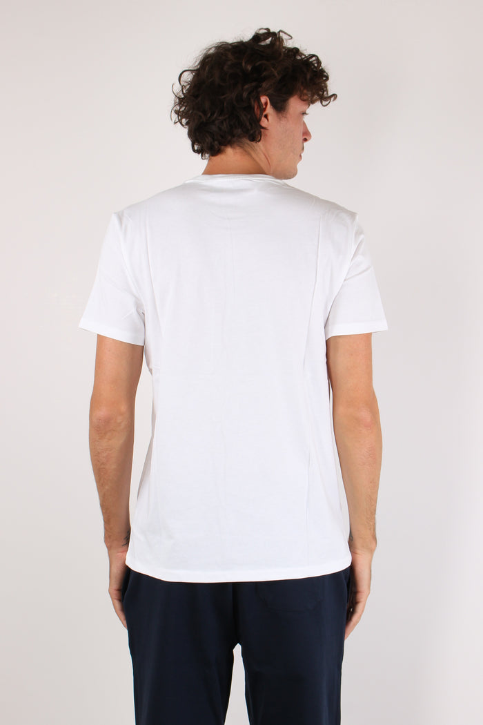 T-shirtunderwear Maxi Scritta White-4