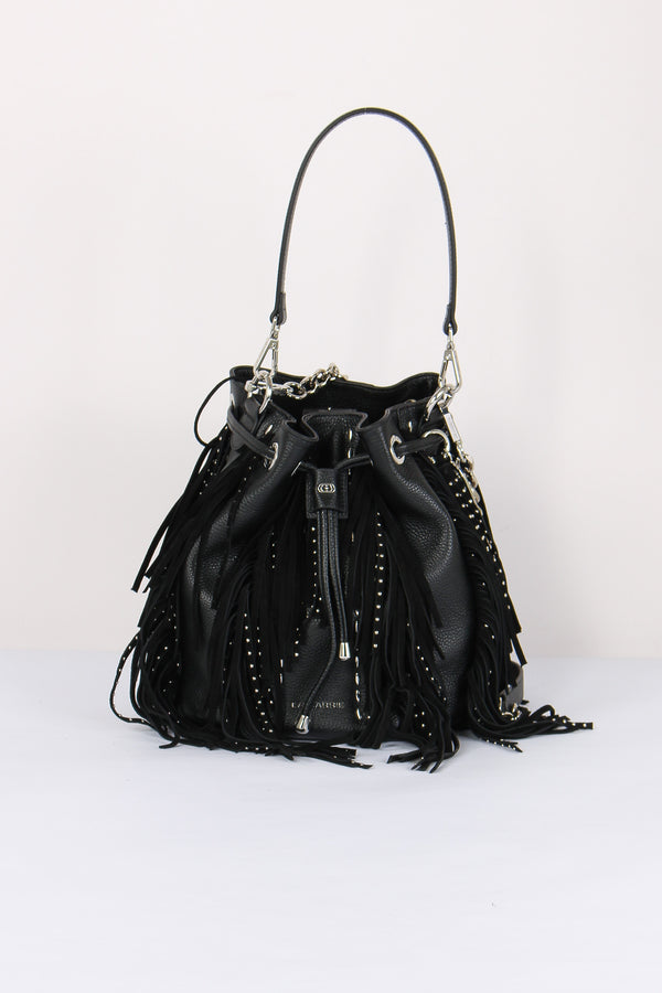 Secchiello Frange Borchie Black