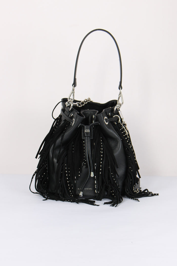 Secchiello Frange Borchie Black