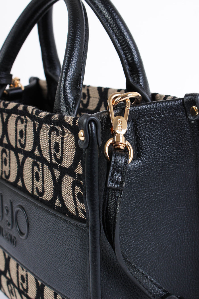 Shopping Piccola Monogram Nero-8