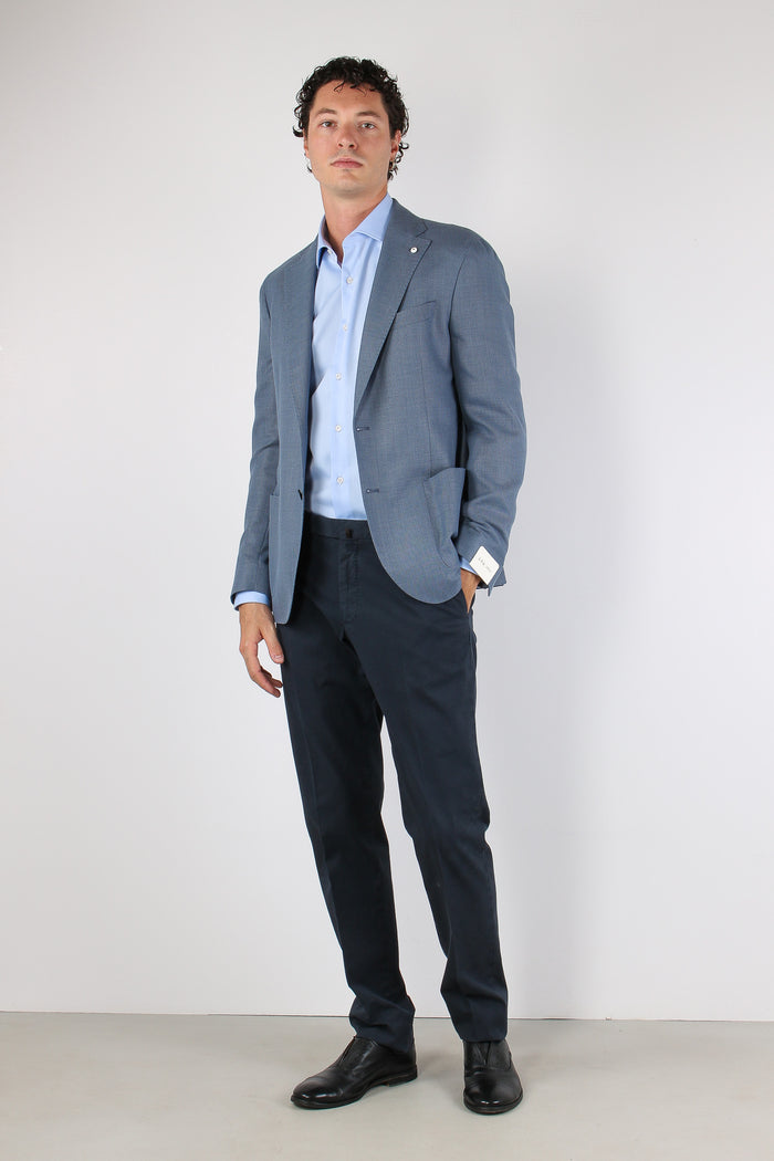 Giacca Tasca Toppa Drop Sette Azzurro-2