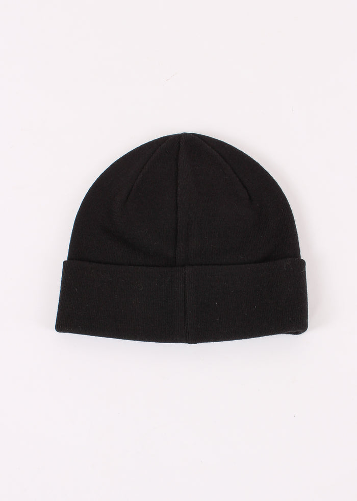 Cuffia Ricamo Logo Nero-3