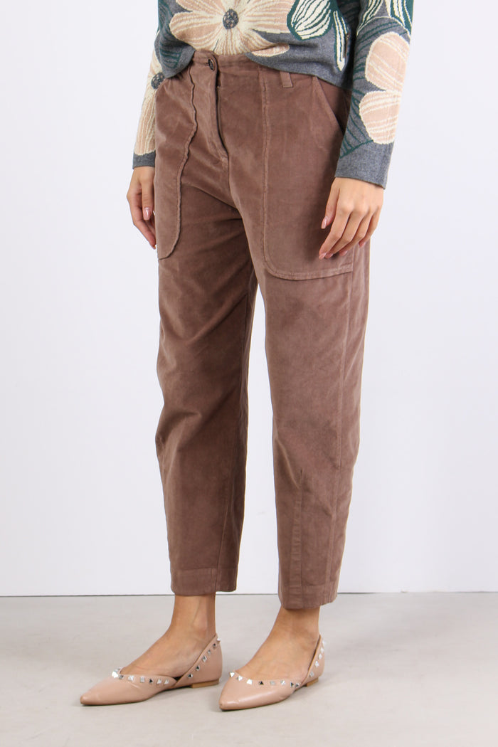 Pantalone Cargo Rosa-3