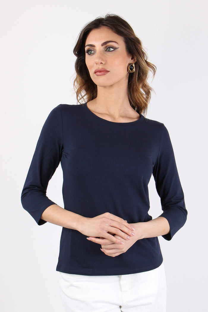Wkdmultia T-shirt Ml Cotone Blu-3