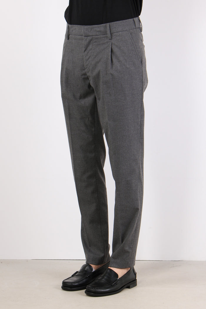Pantalone Chino Pences Slim Asphalt Grey-3