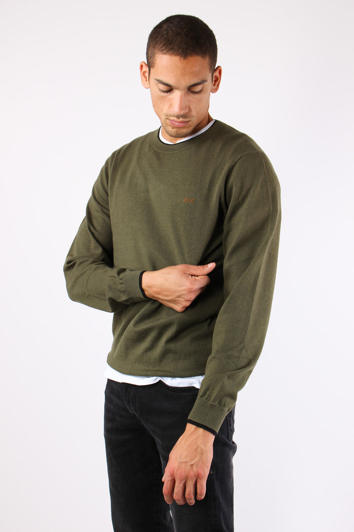 Maglia Misto Lana Profilo Coll Militare-3