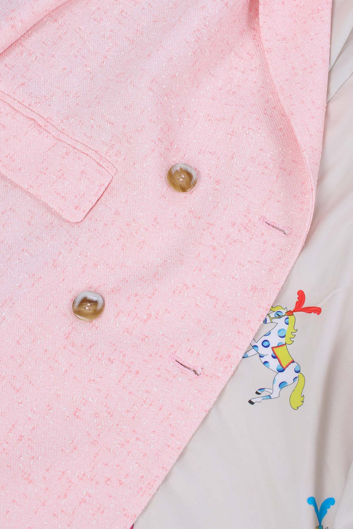 Giacca Doppiopetto Effetto Bou Rosa-2