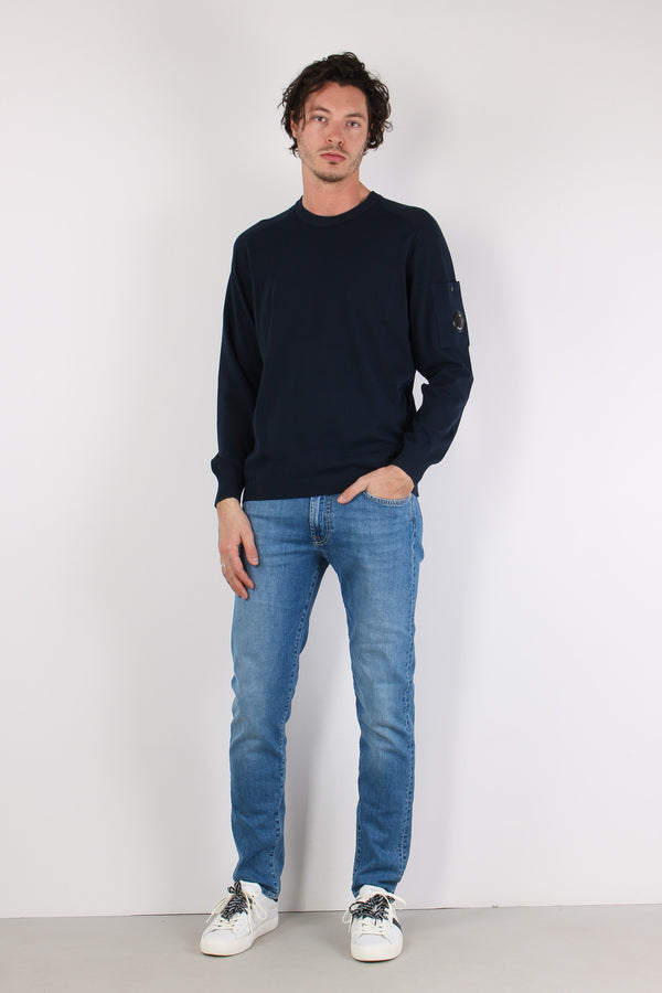 Maglia Girocollo Cotone Lente Total Eclipse