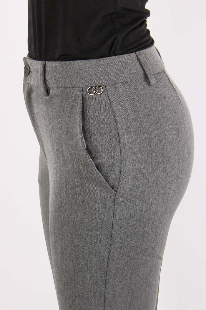Pantalone New York Mano Lana Grey Chic-7