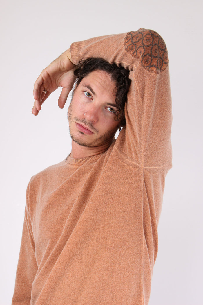 Maglia Girocollo Toppa Fantasi Ruggine-4