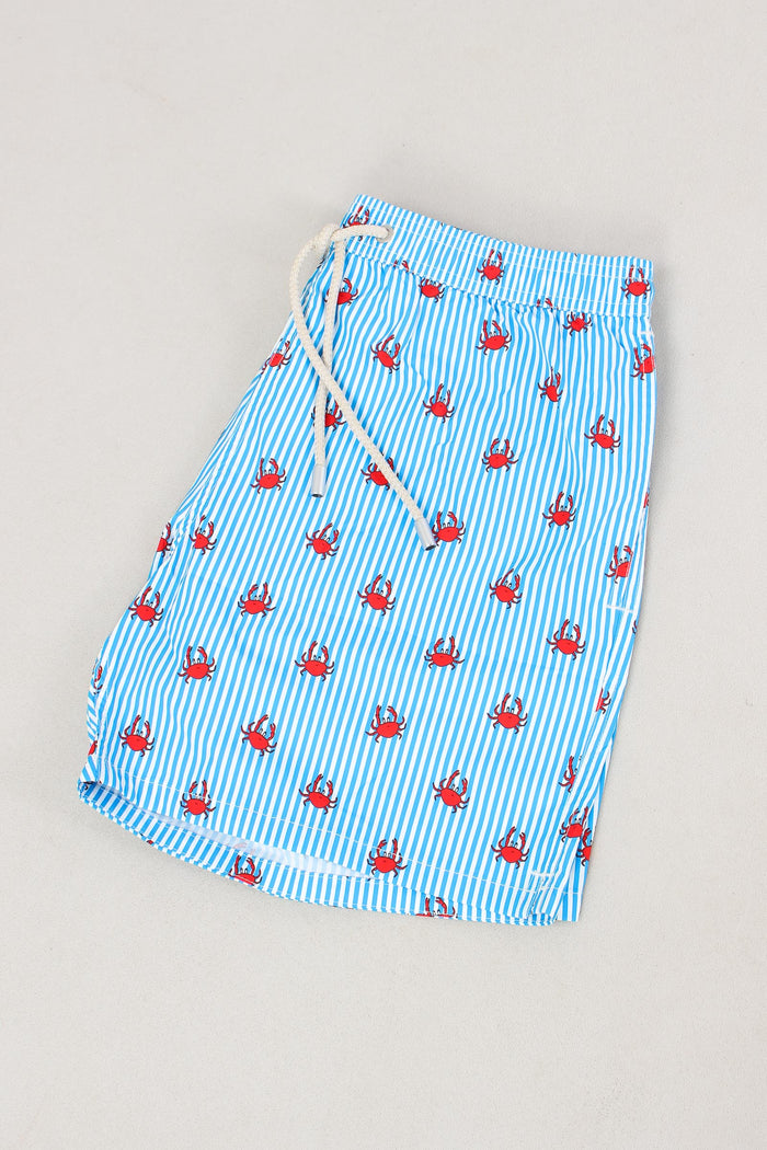Costume Boxer Stretch Azzurro-5