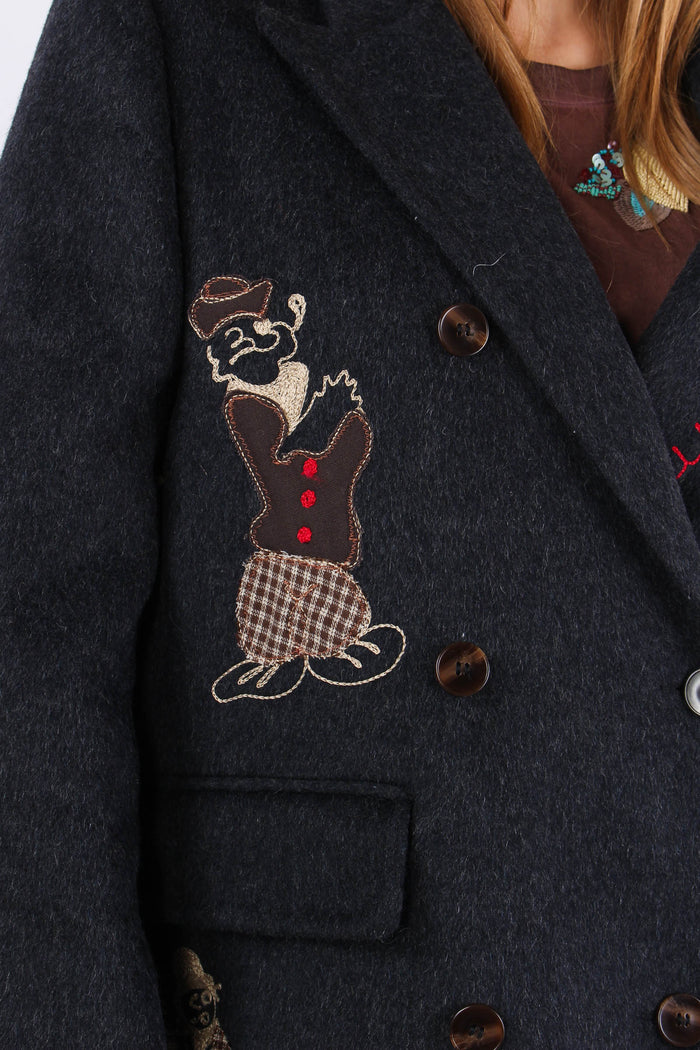 Giacca Impuntura Patch Unica-8