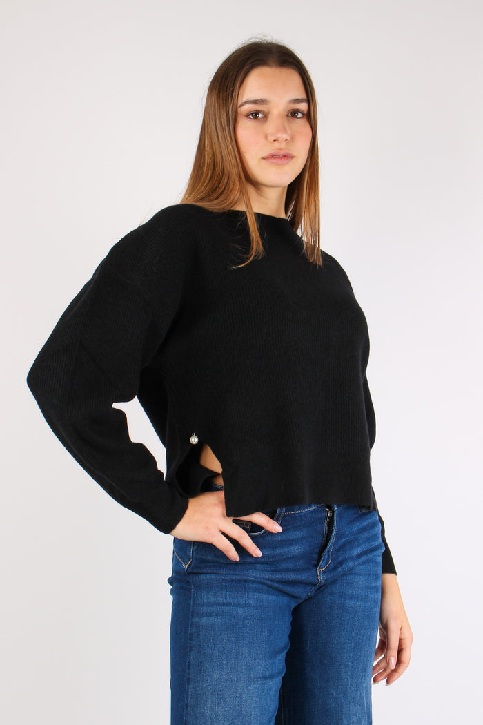 Maglia Manica Lunga Nero-5