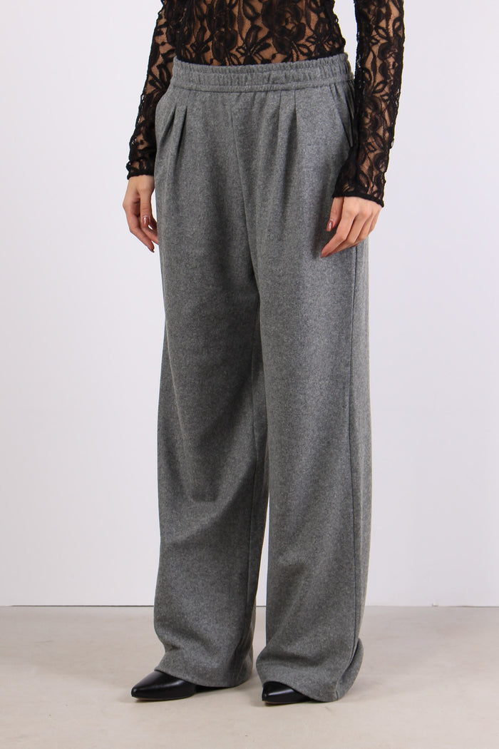 Ramona Pantalone Flanella Pala Grigio Corvo-4