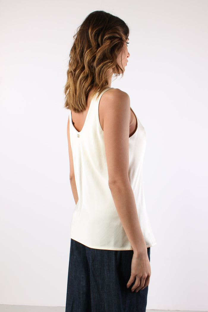 Top Scavo V Effetto Raso Bianco Ottico-7