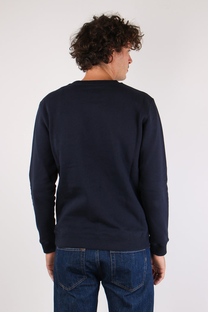 Felpa Logo Gommato Universale Blue-5