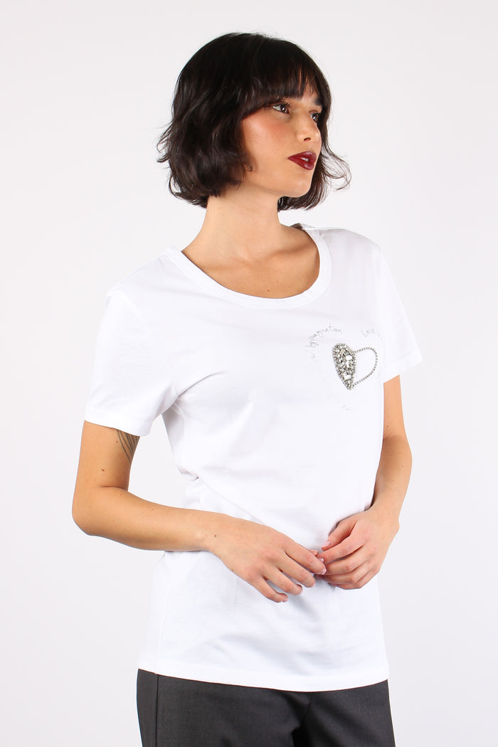 Palmira T-shirt Ricamo White-6