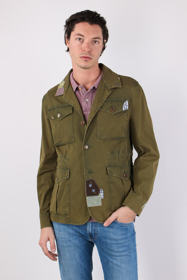 Field Jacket Stampa Retro Colonial