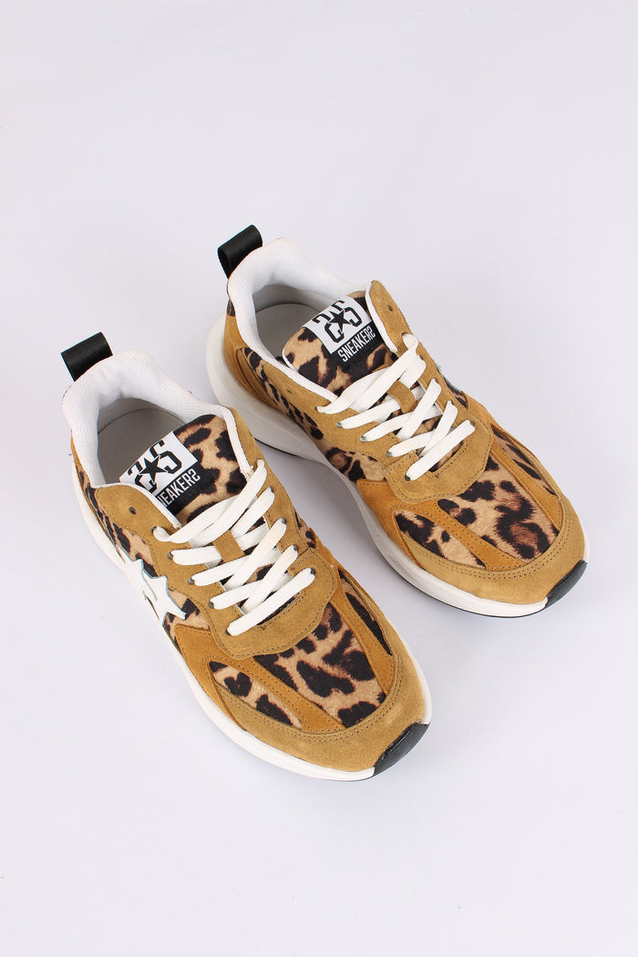 Sneakers New Run Star Animalier Leopard/taupe-5