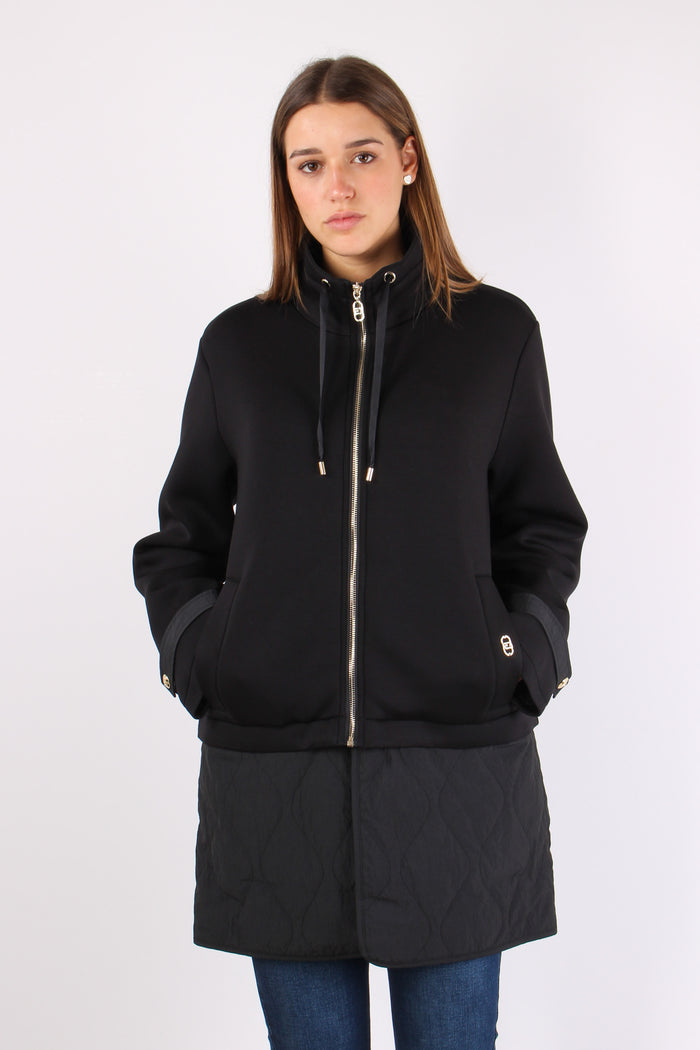 Giubbotto Scuba Nylon Nero-2