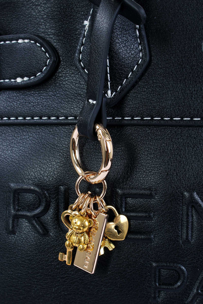 Mini Shopping Impunture Contrasto Black-7
