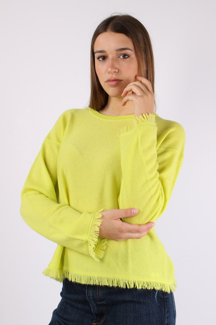 Girocollo Frangette Giallo-4
