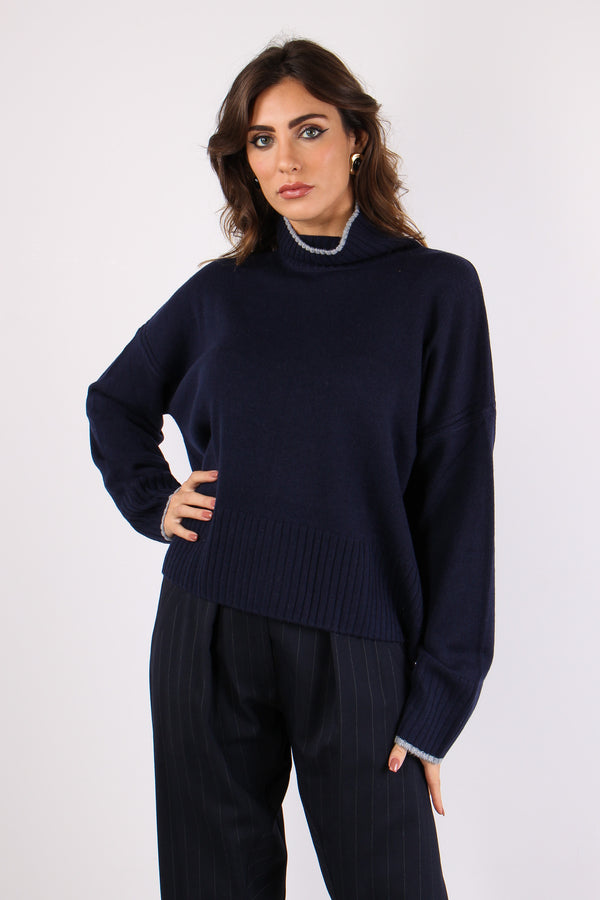 Falkland Collo Alto Misto Cach Blu Scurissimo-2